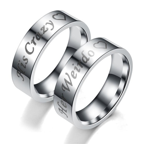 Couple Crown Stainless Steel Rings TP190418118105's discount tags