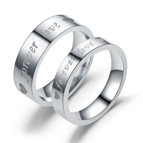 Europäische und amerikanische Mode neuen Stil Schmuck Paar Korrosions ring True Love Eternal FOREVER LOVE Paar Ring Hersteller's discount tags