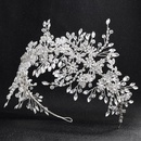 Europische und amerikanische bertriebene Hochzeits kopfschmuck Luxus atmos phrisch hand gefertigte Diamant Haarband Legierung Blumen Stirnband Braut schmuck Grohandelpicture2