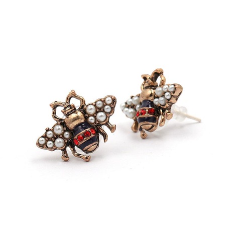 Womens Honey Mixed Material Honey inlaid beads drill  Earrings JJ190429119718's discount tags