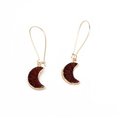 Womens Geometric Plastic  Resin  Long half-moon type Earrings GO190430120006