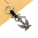 Vintage braided eagle alloy keychain NHHM121288picture4