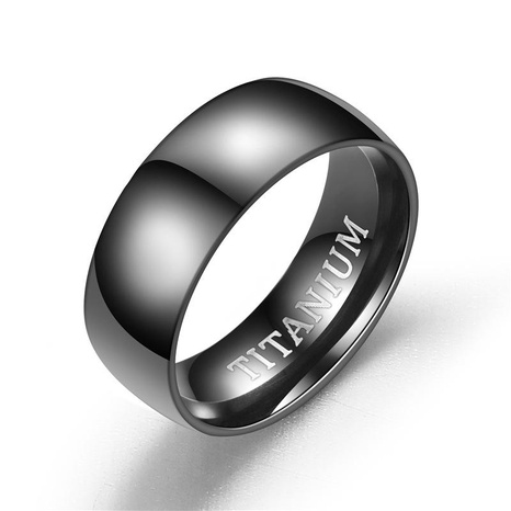 Unisex U-shaped Fashion atmosphere nobles matte inside and outside ball  stainless steel Rings NHTP121470's discount tags