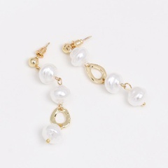 Womens Shell and Beads tassel Alloy Earrings NHJJ121524