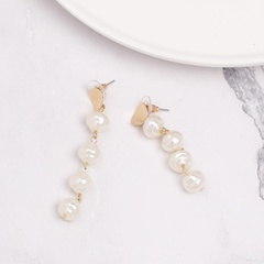Womens Retro wind tassel Shell and Beads Alloy Earrings NHJJ121625