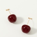 Womens Cherry sweet and cute Resin Earrings NHNZ122016picture2