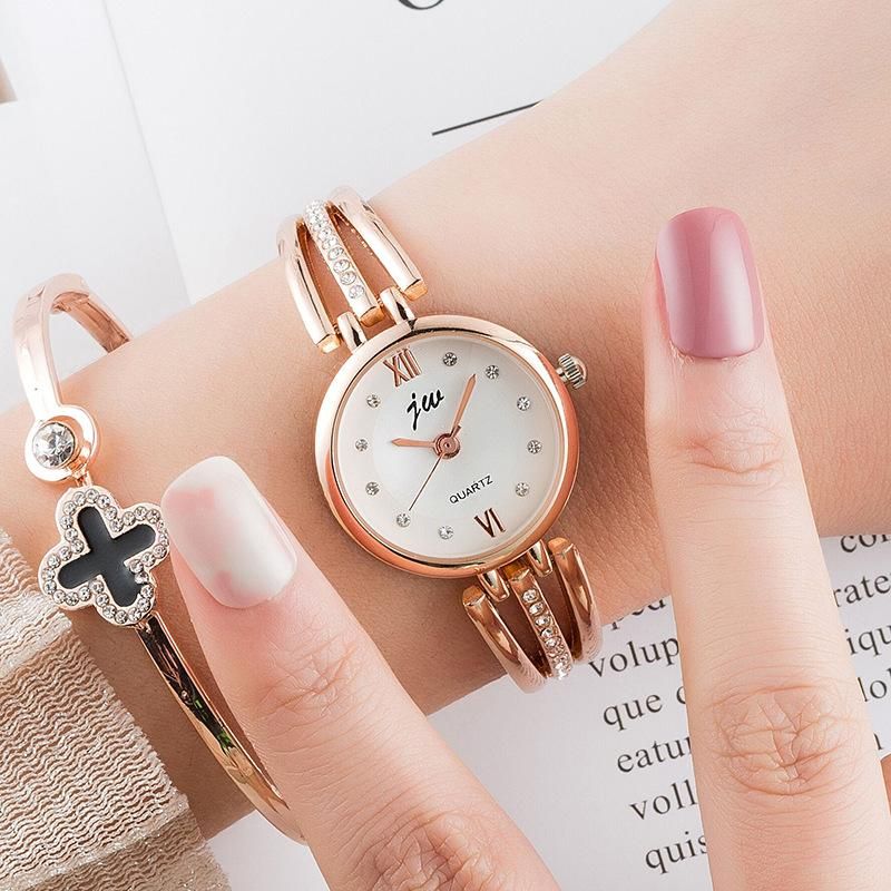 Koreanische Mode Diamant dnnen Grtel Armband Uhr CollegeStil Studentin kleine Quarz dekorative Armband Uhr watch