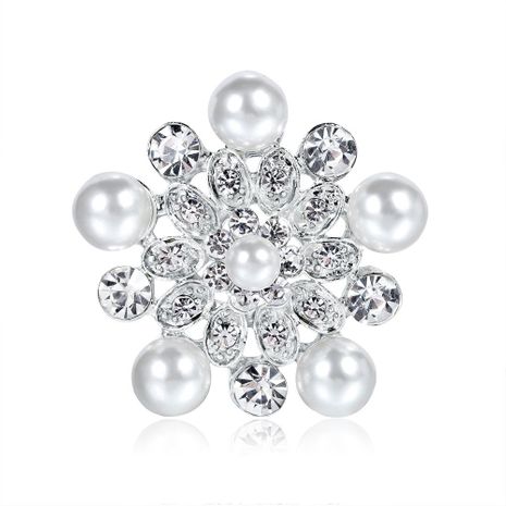 Aleación floral para mujer Aleación de perlas Danrun Broches de joyería NHDR124815's discount tags