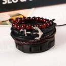Vintage braided anchor geometric leather Bracelets amp Bangles NHPK124817picture3