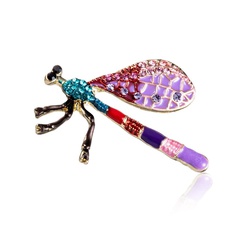Hersteller heiß verkaufte kreative neue Persönlichkeit Libelle Brosche Farbe Tropf öl Insekten Corsage Mode accessoires Spot