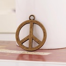 Fashion bronze peace sign alloy necklace accessories NHPK124878picture3