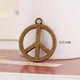 Fashion bronze peace sign alloy necklace accessories NHPK124878picture5