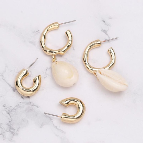 Womens Shell  Geometric ocean wind Seashell Earrings JJ190505120213's discount tags