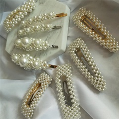 Jujia ins schöne Perlen geometrische Perlen haars pange Pony Clip Koreanische Internet-Promi-Seiten clip Haarschmuck