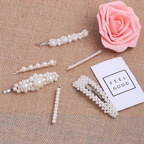 White Rabbit Love Geometry Beads Beads Accesorios para pelo de mujer JJ190505120236's discount tags
