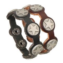 Mens Geometric Leather Bracelets & Bangles NHPK120776
