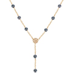 Grenz überschreitende Quelle Mode Temperament lange Imitation Perlen Anhänger Halskette weibliche Pendant necklace 10790