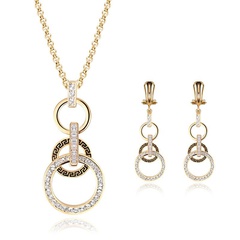 Womens Rhinestone Alloy Jewelry Sets NHXS127414