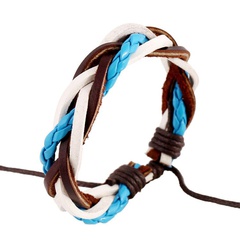 Hand-woven top layer cowhide leather Bracelets & Bangles NHPK127696