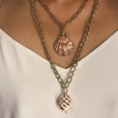Creative beach shell double layer Necklaces NHXR127779picture2