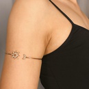 Ornement Europe et en Amrique Croix Frontire Rglable Simple MicroIncrust de Bracelet Femmes Soleil Lune Gomtrique Zirconpicture2