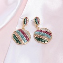 Womens Geometric Colored rhinestone Alloy Earrings NHJJ127803picture5