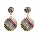Womens Geometric Colored rhinestone Alloy Earrings NHJJ127803picture6