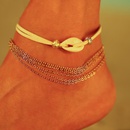 Womens geometric plating cord beads shell alloy ankle bracelet NHMD127896picture40