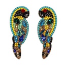 Feminine  Zodiac Parrot Alloy Rhinestone Earrings NHJQ128129picture15