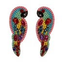 Feminine  Zodiac Parrot Alloy Rhinestone Earrings NHJQ128129picture24