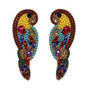 Feminine  Zodiac Parrot Alloy Rhinestone Earrings NHJQ128129picture26