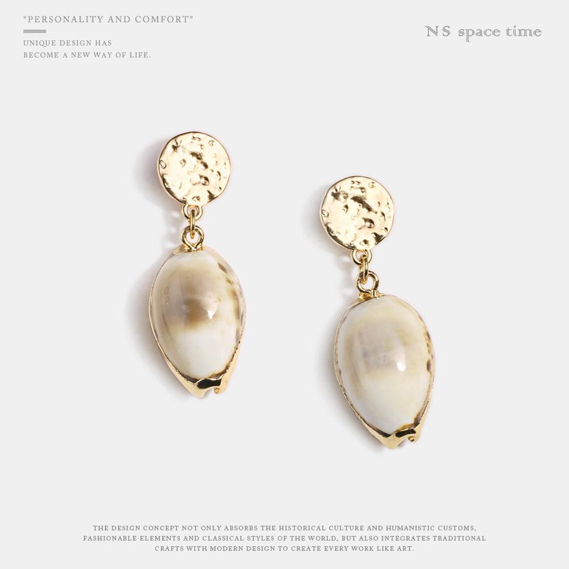 Fashion personality conch shell earrings NHQS128177