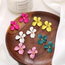 Creative simple candy color flower fashion earrings NHPJ128325picture3