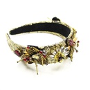 Fashion alloyen bee with rhinestone gemstone geometric headband NHWJ128409picture10