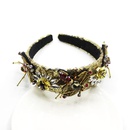 Fashion alloyen bee with rhinestone gemstone geometric headband NHWJ128409picture12