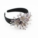 Fashion personality transparent imitated crystal large flower wild headband NHWJ128412picture4