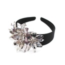 Fashion personality transparent imitated crystal large flower wild headband NHWJ128412picture5