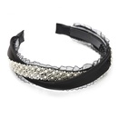 Simple and sweet beads versatile curling headband headband NHOU128488picture5