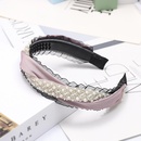 Simple and sweet beads versatile curling headband headband NHOU128488picture7