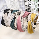 Fashion personality color matching widebrimmed knotted headband NHOU128806picture2