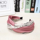 Fashion personality color matching widebrimmed knotted headband NHOU128806picture4