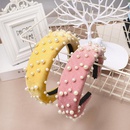 Fashion ins wind sponge thick velvet nail beads headband NHOU128841picture16