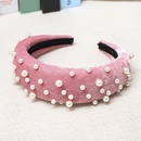 Fashion ins wind sponge thick velvet nail beads headband NHOU128841picture21