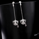 Fashion microinlaid zircon panda earrings NHDO128980picture15