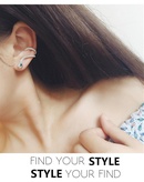 Fashion snakeshaped alloyen snake microset zircon earrings NHDO129062picture4