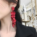 Fashion sexy red resin petals earrings NHMD129079picture9