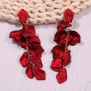 Fashion sexy red resin petals earrings NHMD129079picture11