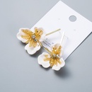 Fashion petal spray imitated crystal 925 alloy needle alloy earrings NHWF129093picture13
