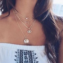 Fashion Love Eyes Stars Moon Full Rhinestone Constellation Multilayer Necklace NHGY129389picture12