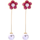Simple and small fresh oil flower beads earrings NHQD129509picture5